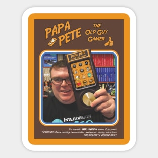 Papa Pete - Box Art Design Sticker